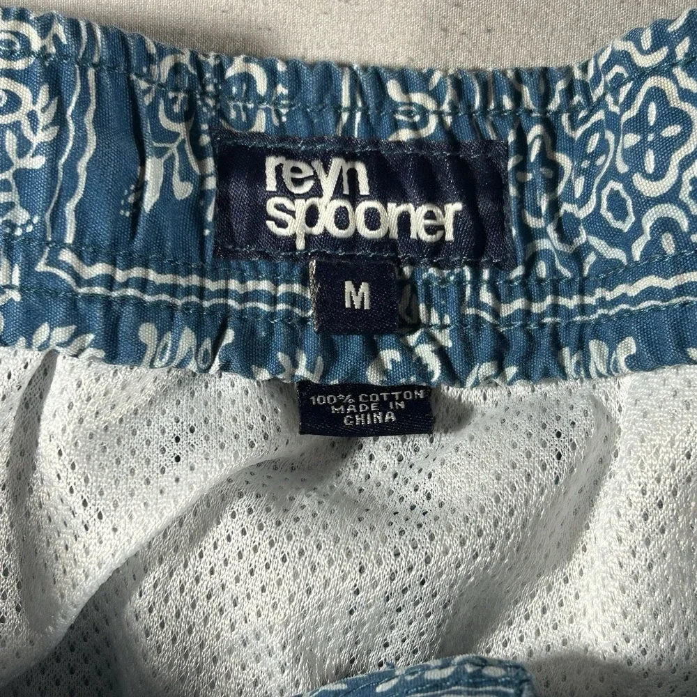 Reyn Spooner Kaimana Bandana Swim Trunks Men's M Blue Mesh Lined 6
